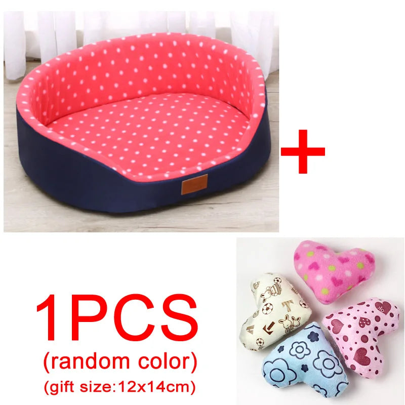 Winter Warmth Pet Couch Bed – Breathable Plush Puppy Nest & Soft Fleece Mat Pad