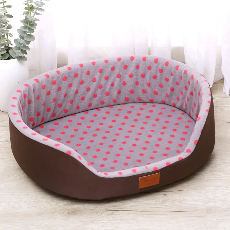 Winter Warmth Pet Couch Bed – Breathable Plush Puppy Nest & Soft Fleece Mat Pad