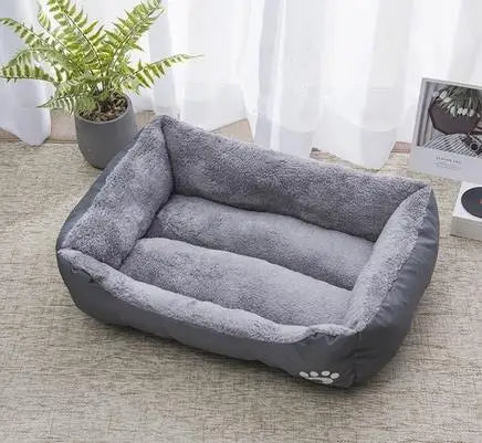 Winter Warmth Pet Couch Bed – Breathable Plush Puppy Nest & Soft Fleece Mat Pad