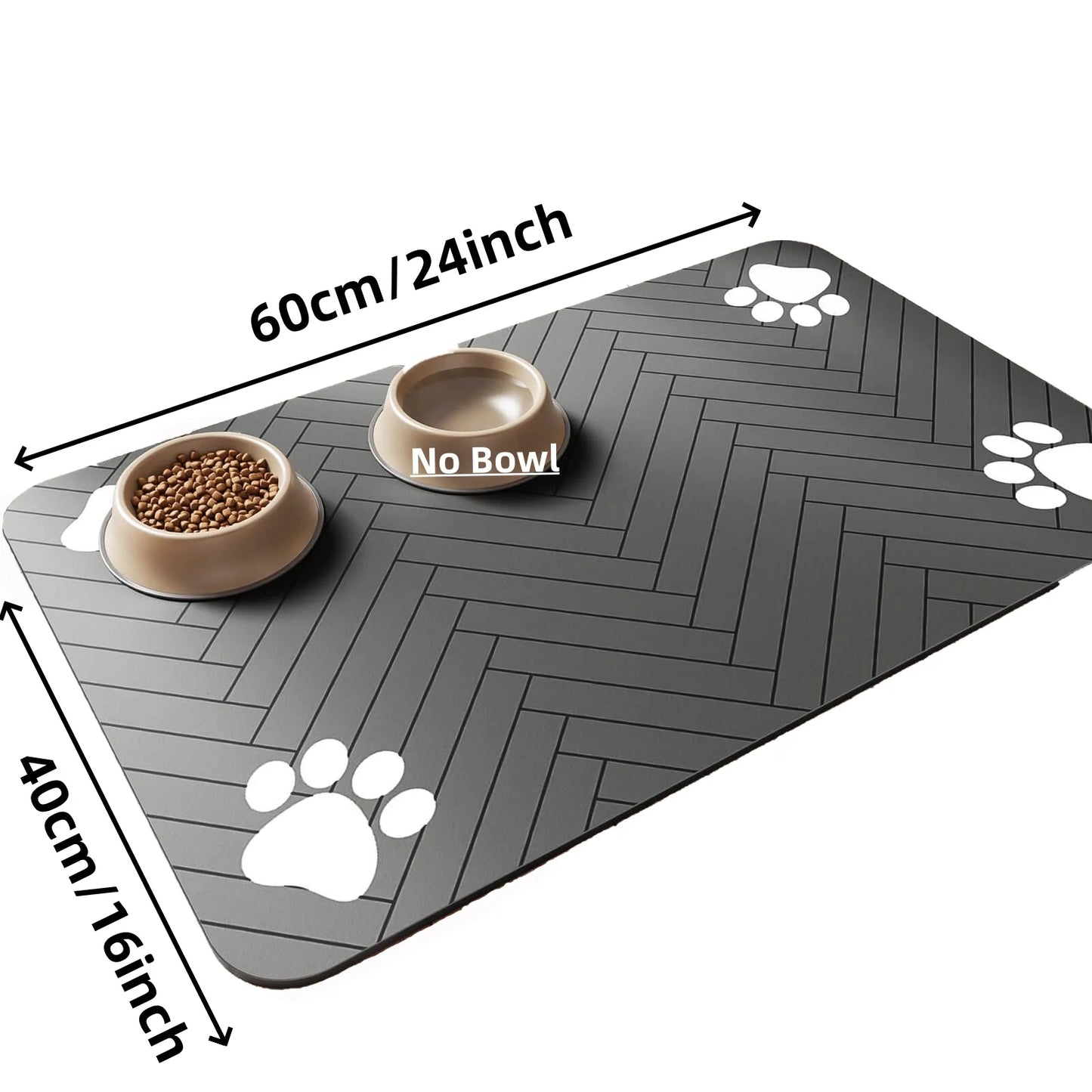Instant-Dry Diatomite Pet Feeding Mat – Absorbent & Non-Slip Waterproof Placemat