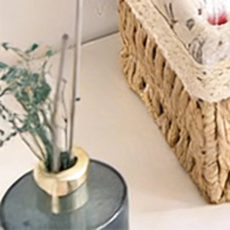 Rustic Woven Desktop Organizer – Versatile Foldable Storage Basket in Earth Tones