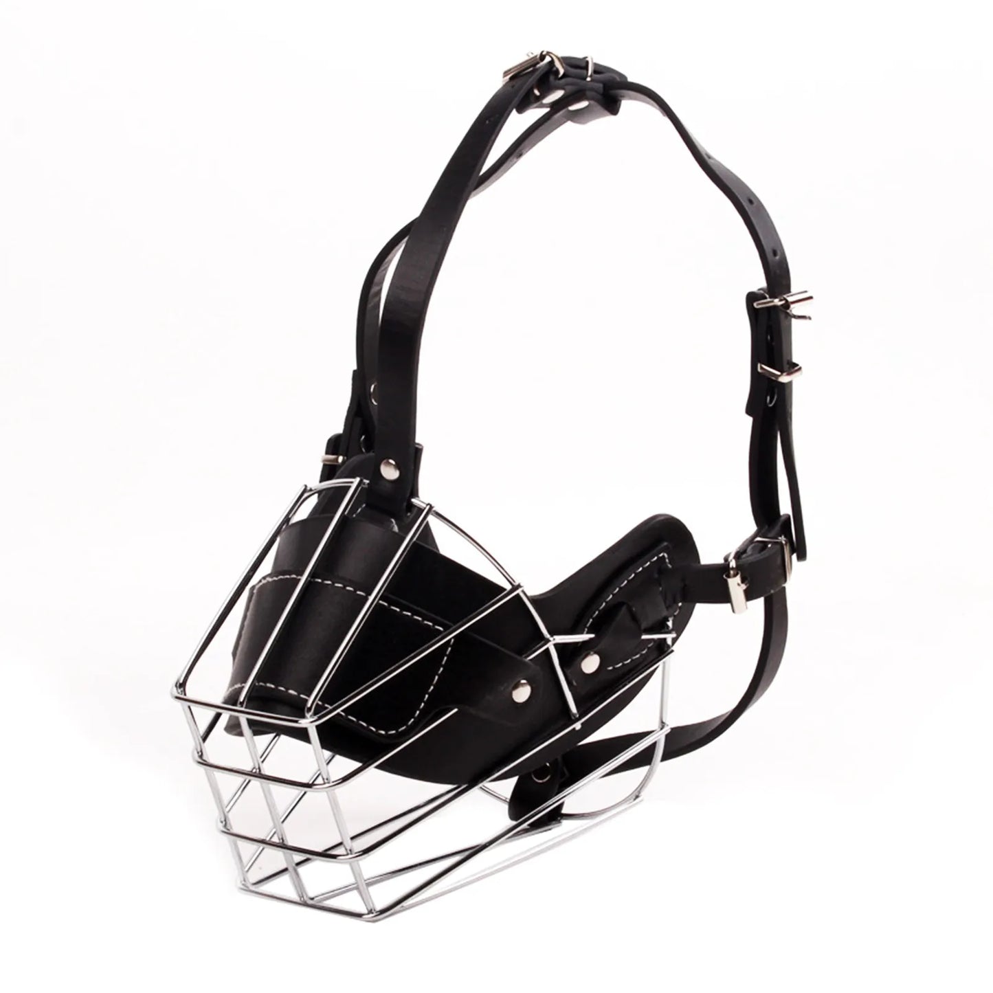 Heavy-Duty Metal Basket Dog Muzzle