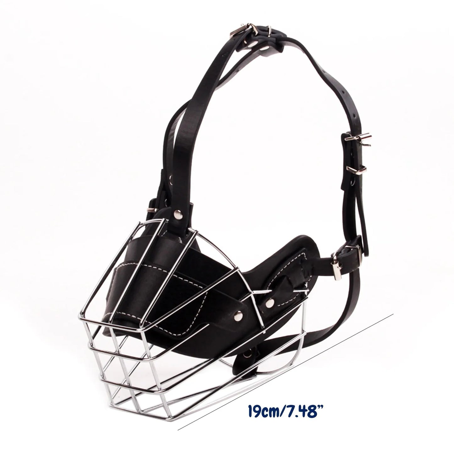 Heavy-Duty Metal Basket Dog Muzzle