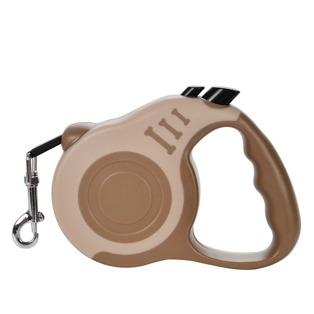 Heavy-Duty Retractable Pet Leash – One-Hand Brake & Lock System for Small to Large Breeds