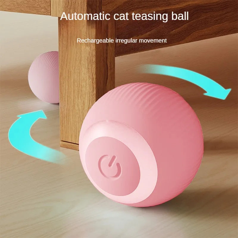 Self-Rotating Gravity Cat Ball – Smart Obstacle Avoidance Electric Toy with LED Lights