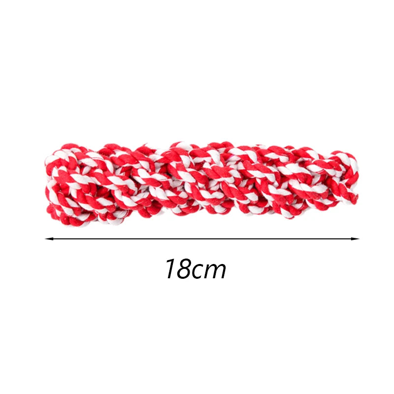 Teeth Cleaning Rope Toy for Small Dogs – Bite-Resistant Cotton Molar Stick for Healthy Gums