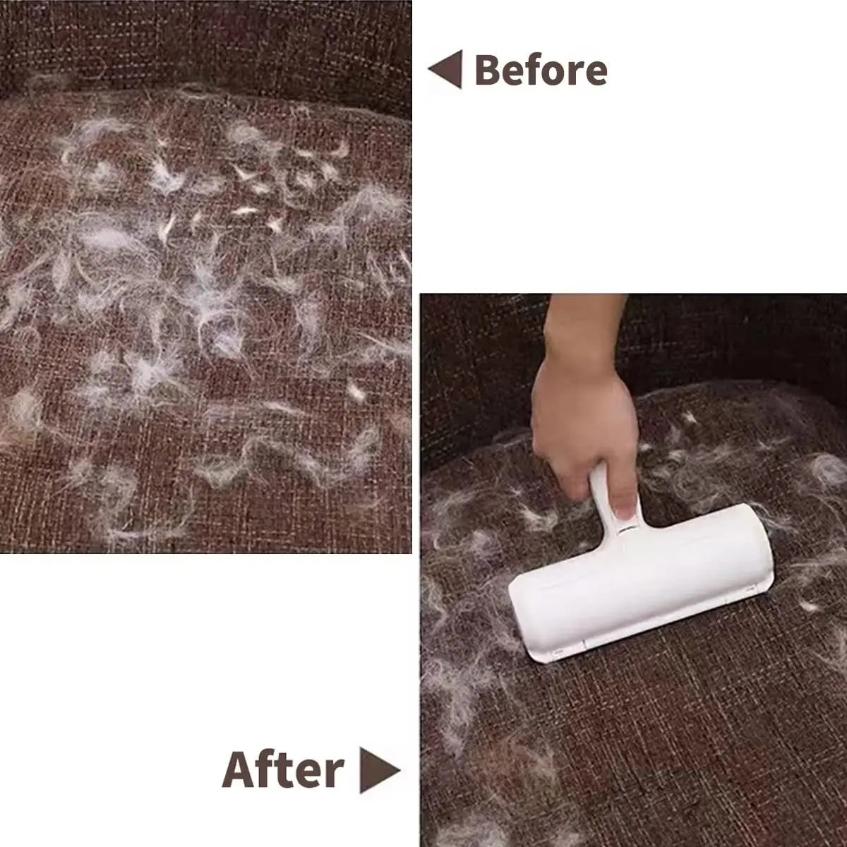 Ultimate Pet Hair Remover Roller – Reusable Self-Cleaning Fur Remover for Furniture & Carpets