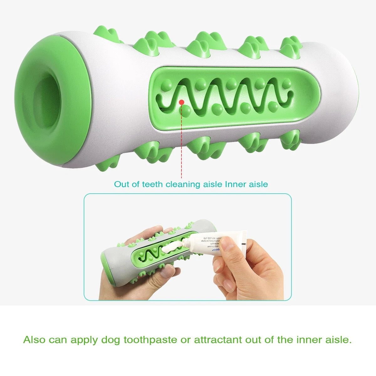 Durable Dog Dental Chew Bone – 360° Puppy Toothbrush & Teething Molar Stick