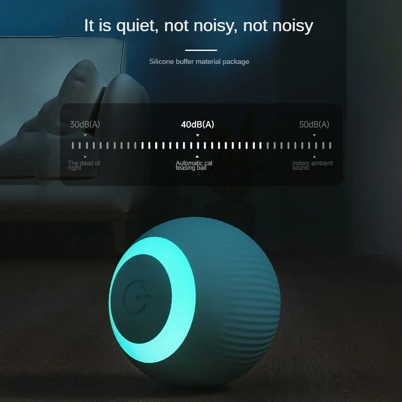 Self-Rotating Gravity Cat Ball – Smart Obstacle Avoidance Electric Toy with LED Lights