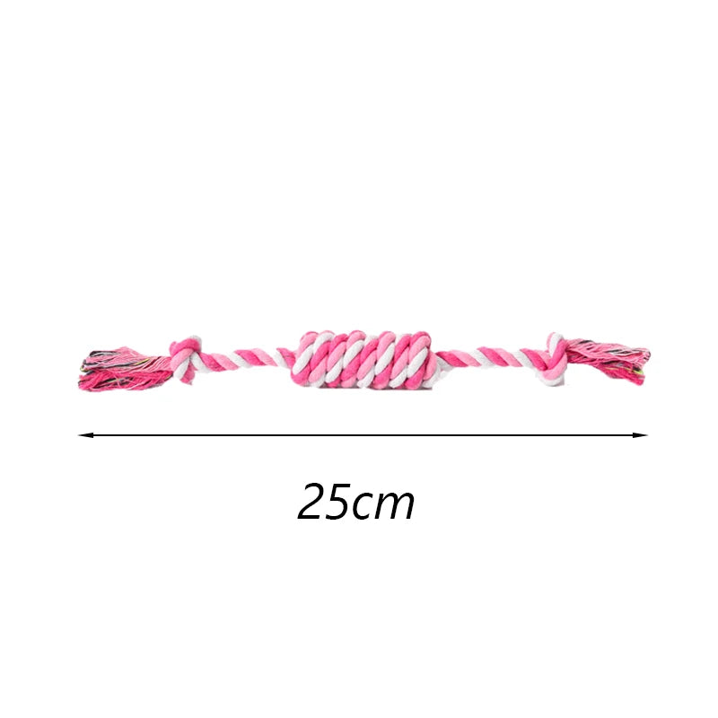 Teeth Cleaning Rope Toy for Small Dogs – Bite-Resistant Cotton Molar Stick for Healthy Gums
