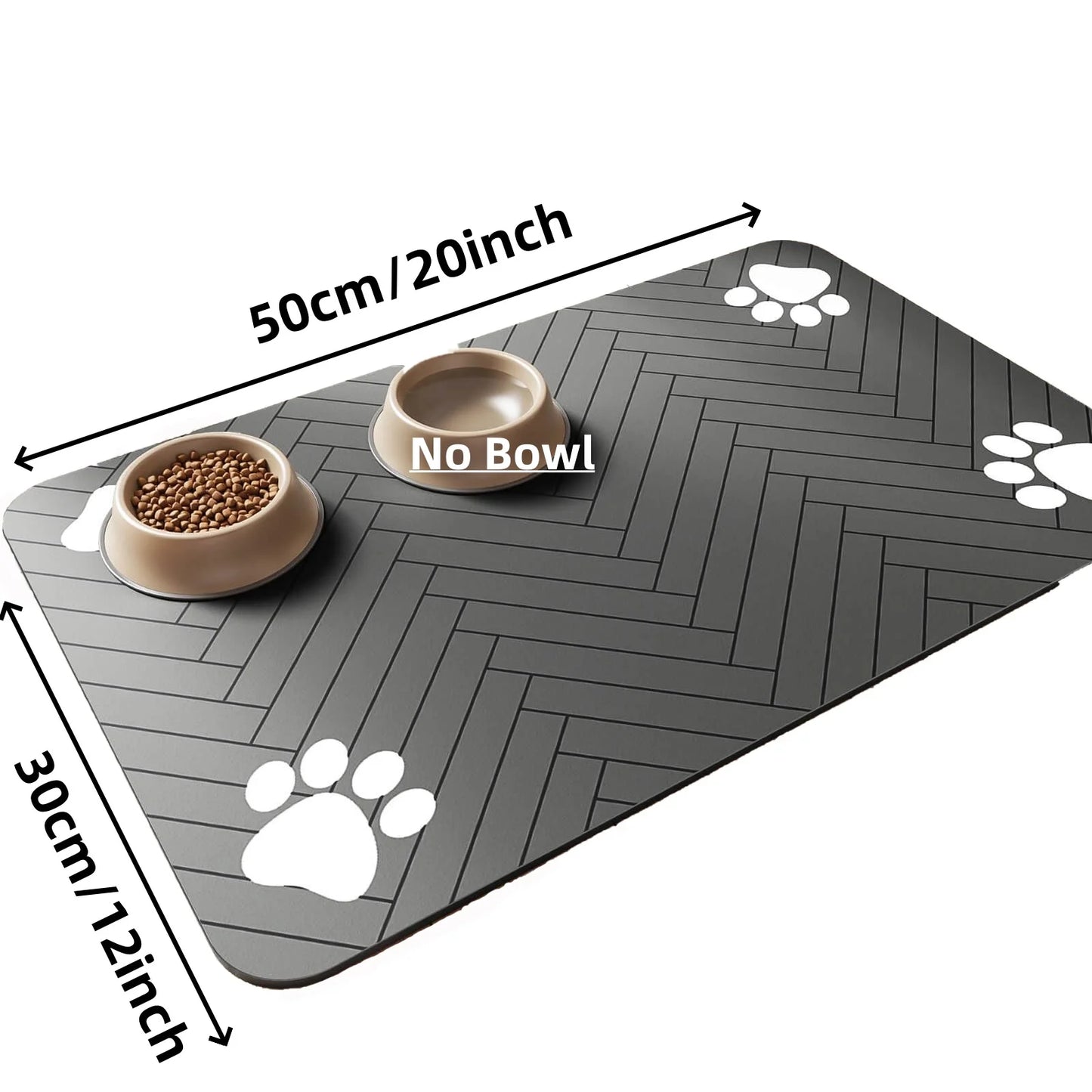 Instant-Dry Diatomite Pet Feeding Mat – Absorbent & Non-Slip Waterproof Placemat