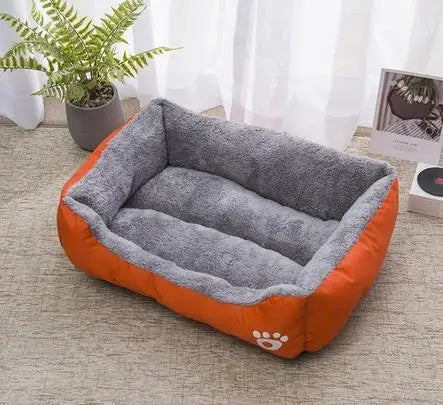Winter Warmth Pet Couch Bed – Breathable Plush Puppy Nest & Soft Fleece Mat Pad