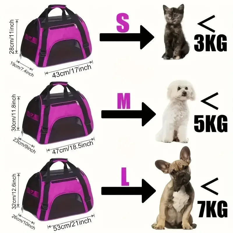 Airline-Approved Soft-Sided Pet Carrier Backpack | For Small Dogs & Cats