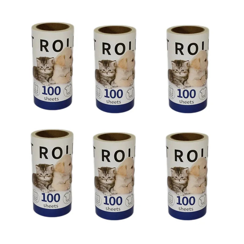 Extra Sticky Pet Hair Lint Roller Set – High-Capacity Refills & Ergonomic Handles