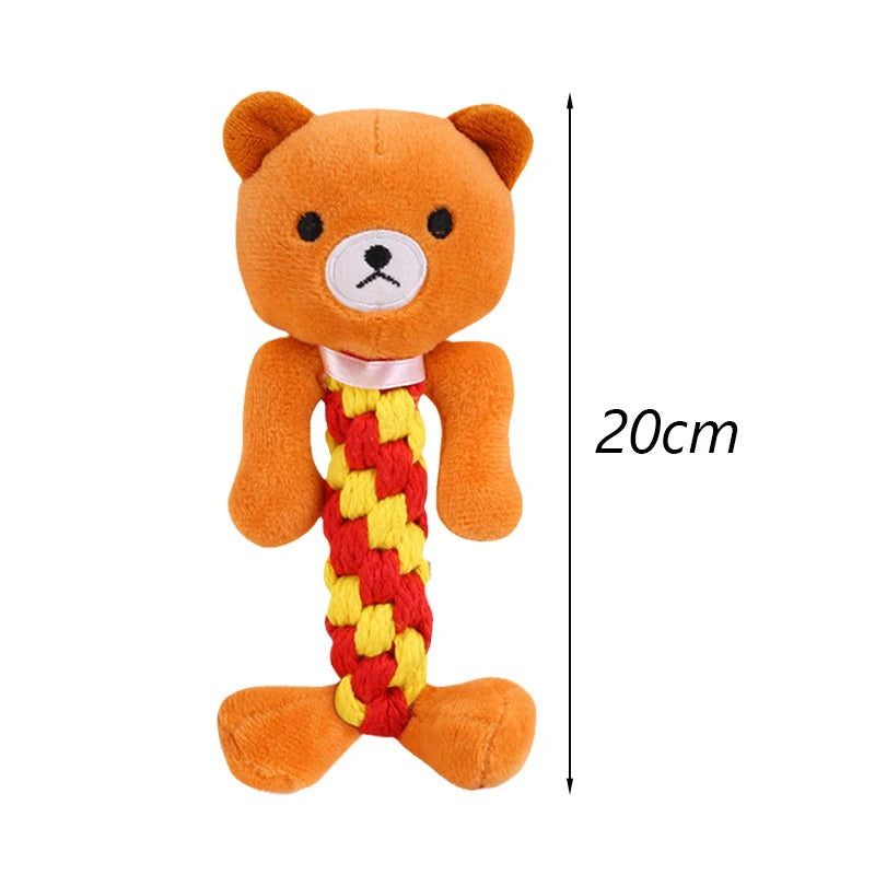 Teeth Cleaning Rope Toy for Small Dogs – Bite-Resistant Cotton Molar Stick for Healthy Gums