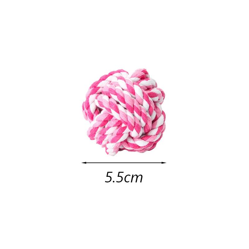Teeth Cleaning Rope Toy for Small Dogs – Bite-Resistant Cotton Molar Stick for Healthy Gums