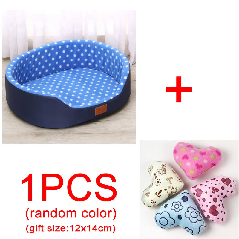 Winter Warmth Pet Couch Bed – Breathable Plush Puppy Nest & Soft Fleece Mat Pad