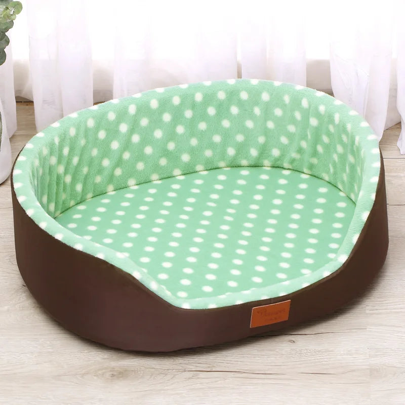 Winter Warmth Pet Couch Bed – Breathable Plush Puppy Nest & Soft Fleece Mat Pad