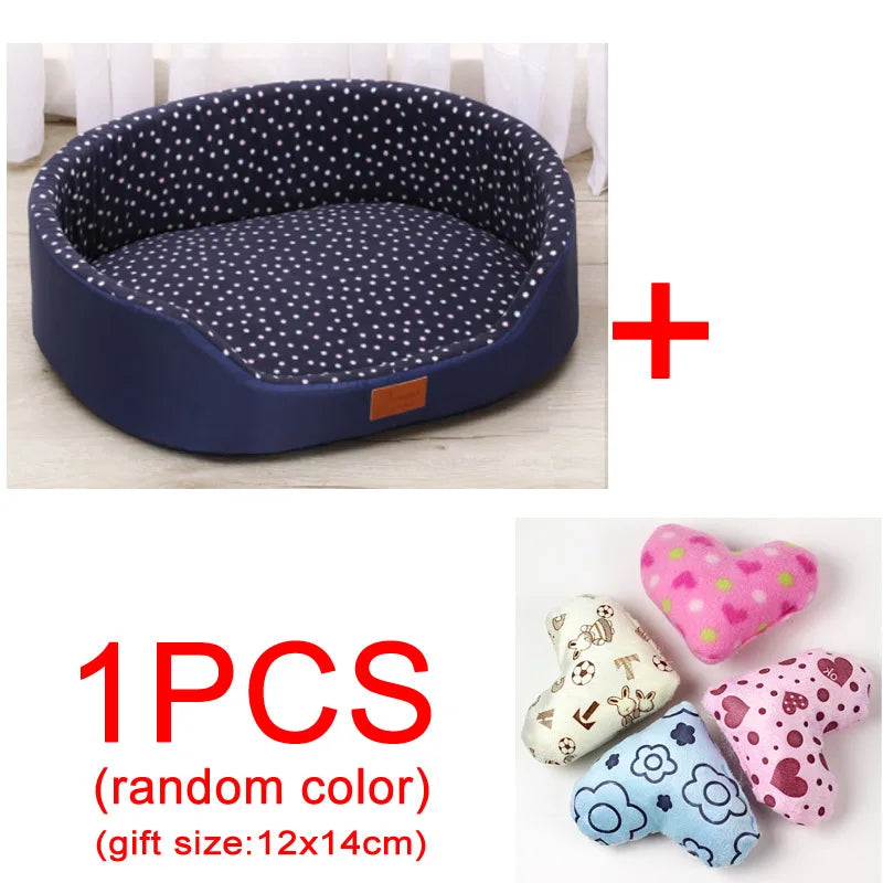 Winter Warmth Pet Couch Bed – Breathable Plush Puppy Nest & Soft Fleece Mat Pad