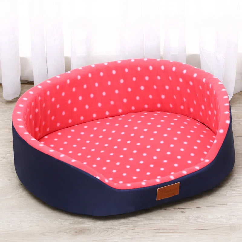 Winter Warmth Pet Couch Bed – Breathable Plush Puppy Nest & Soft Fleece Mat Pad
