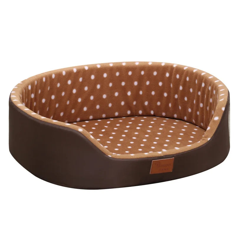 Winter Warmth Pet Couch Bed – Breathable Plush Puppy Nest & Soft Fleece Mat Pad