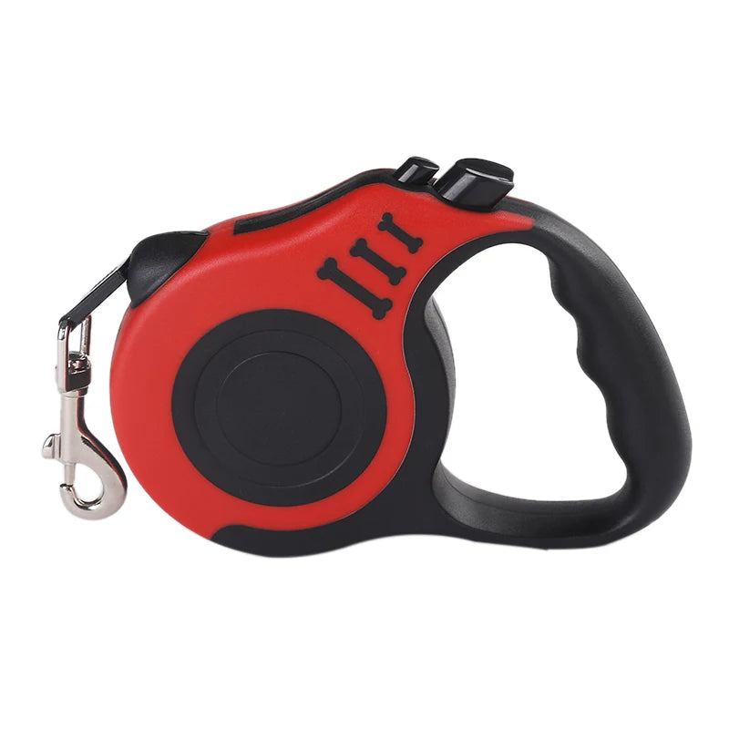 Heavy-Duty Retractable Pet Leash – One-Hand Brake & Lock System for Small to Large Breeds