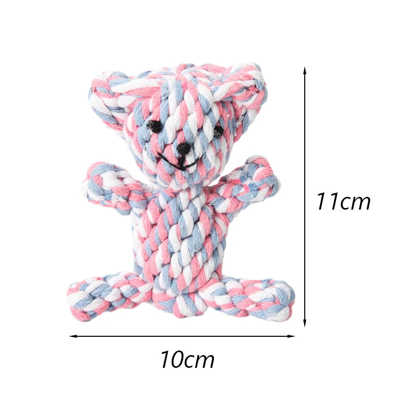 Teeth Cleaning Rope Toy for Small Dogs – Bite-Resistant Cotton Molar Stick for Healthy Gums