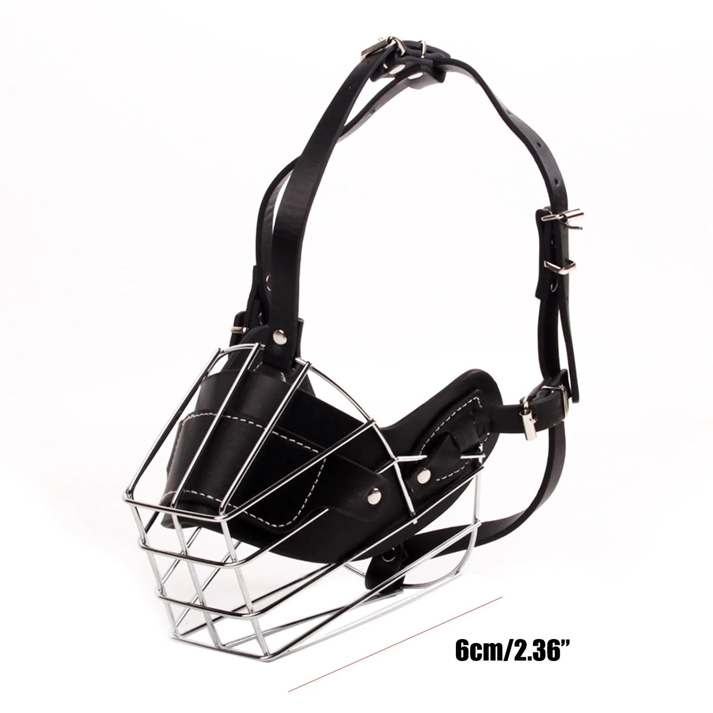 Heavy-Duty Metal Basket Dog Muzzle