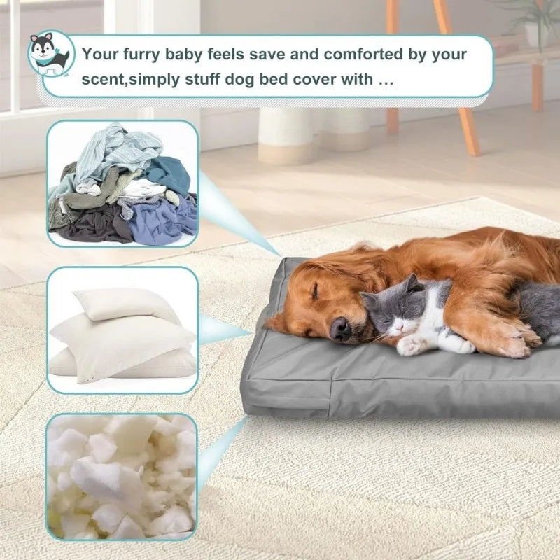 Heavy-Duty Dust-Proof Pet Bed Cover – Waterproof Mattress Protector for Dogs & Cats