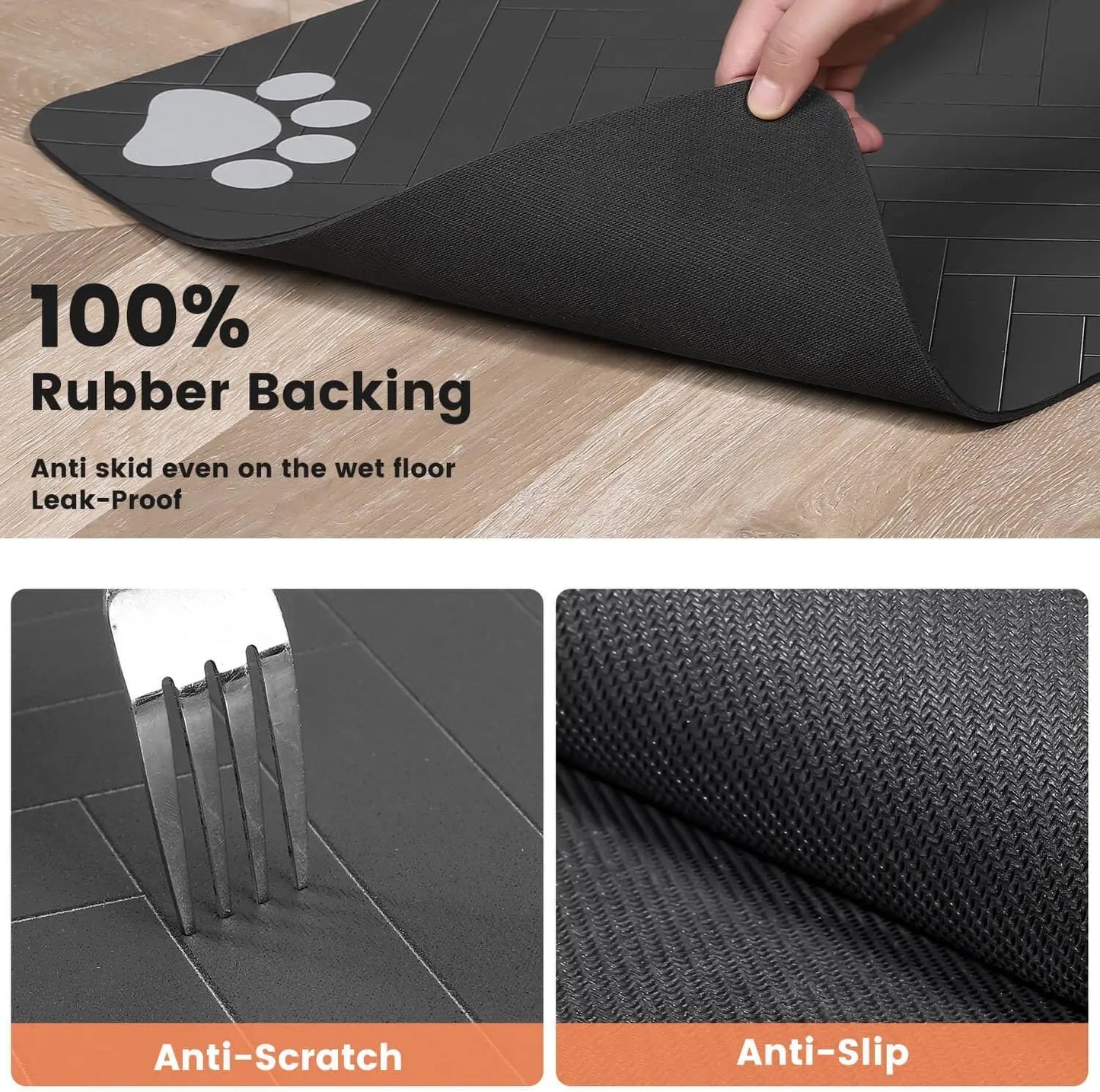 Instant-Dry Diatomite Pet Feeding Mat – Absorbent & Non-Slip Waterproof Placemat