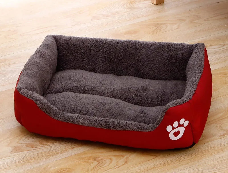 Winter Warmth Pet Couch Bed – Breathable Plush Puppy Nest & Soft Fleece Mat Pad