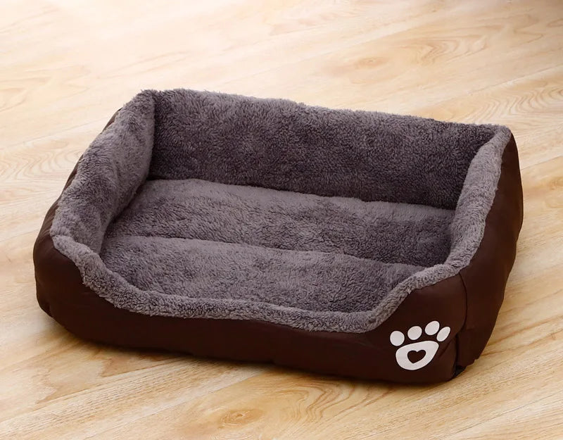 Winter Warmth Pet Couch Bed – Breathable Plush Puppy Nest & Soft Fleece Mat Pad