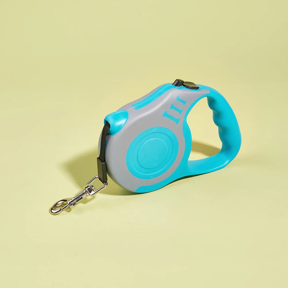 Heavy-Duty Retractable Pet Leash – One-Hand Brake & Lock System for Small to Large Breeds