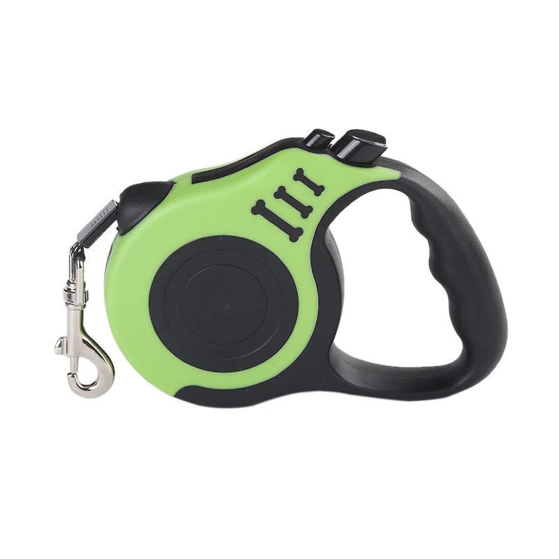 Heavy-Duty Retractable Pet Leash – One-Hand Brake & Lock System for Small to Large Breeds