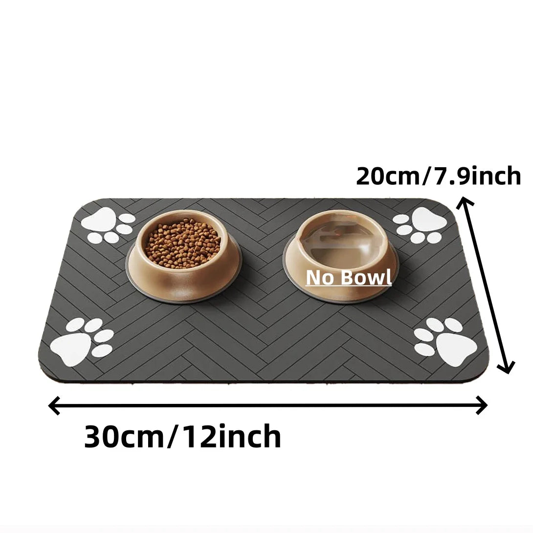 Instant-Dry Diatomite Pet Feeding Mat – Absorbent & Non-Slip Waterproof Placemat