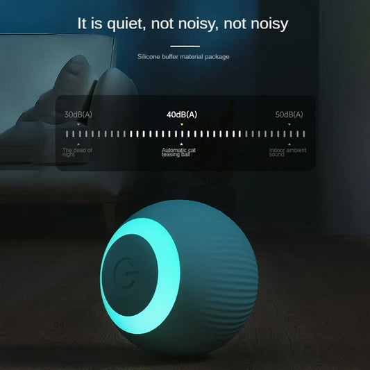 Self-Rotating Gravity Cat Ball – Smart Obstacle Avoidance Electric Toy with LED Lights