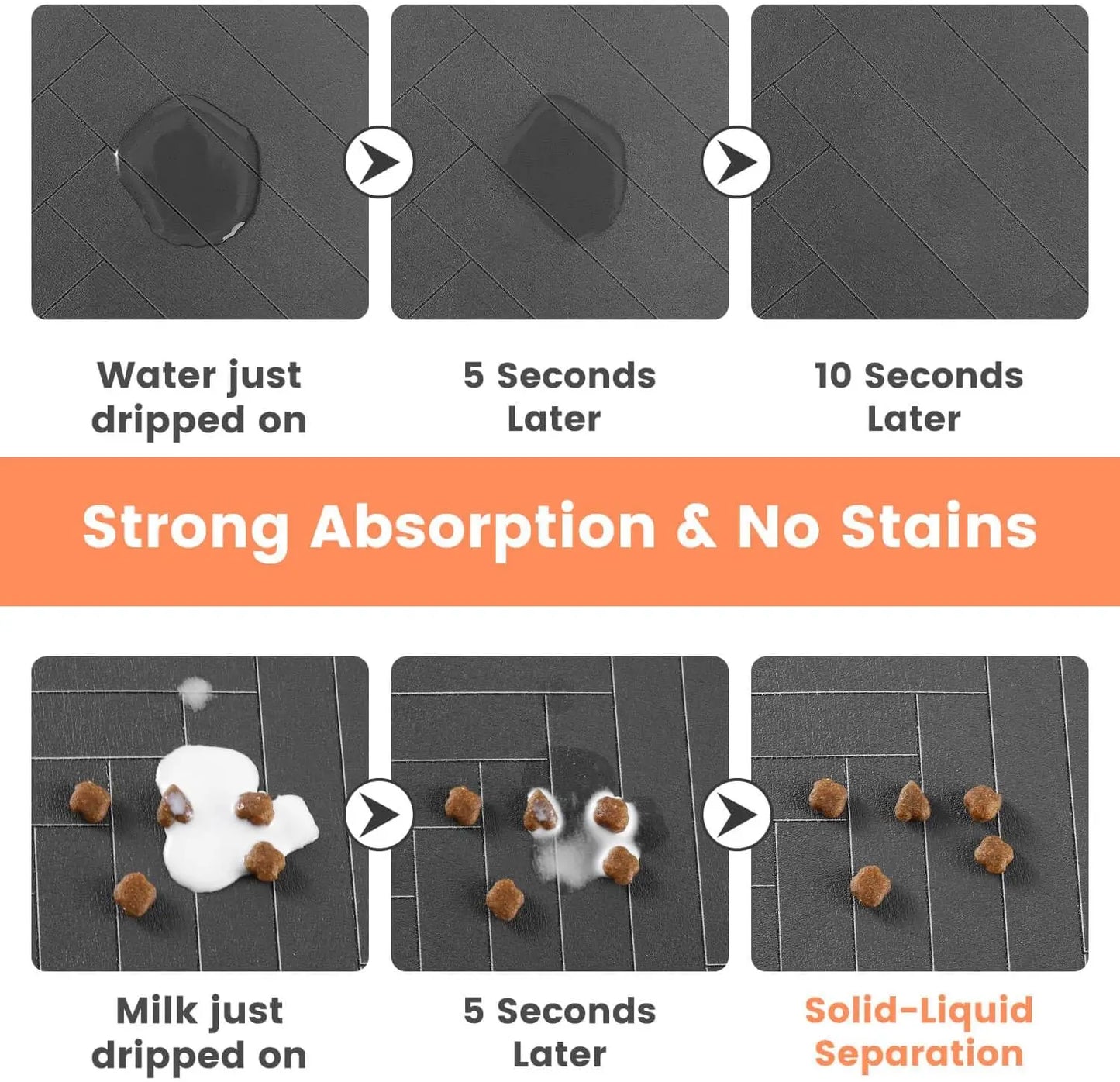 Instant-Dry Diatomite Pet Feeding Mat – Absorbent & Non-Slip Waterproof Placemat