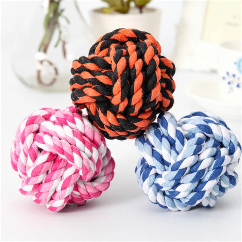 Teeth Cleaning Rope Toy for Small Dogs – Bite-Resistant Cotton Molar Stick for Healthy Gums