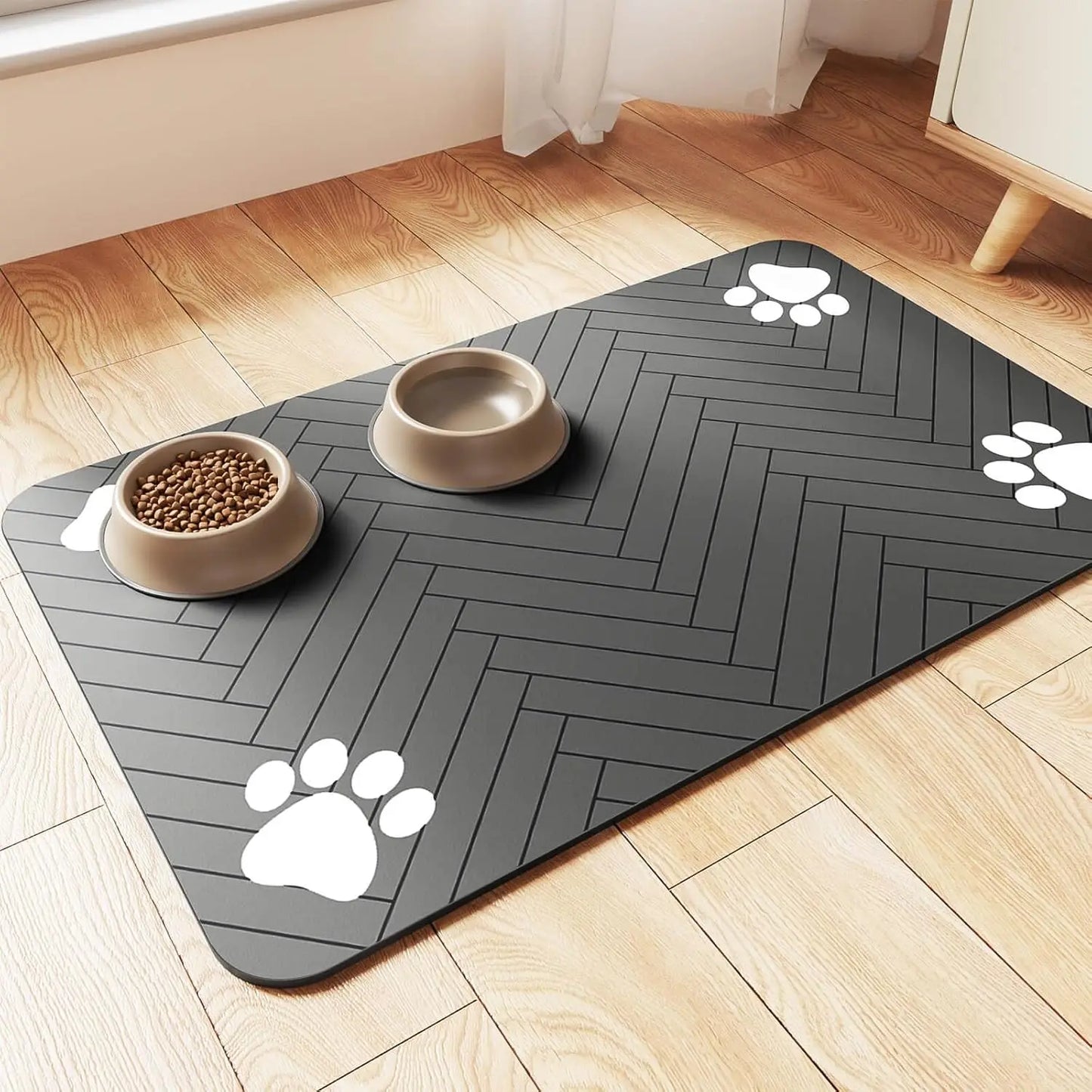 Instant-Dry Diatomite Pet Feeding Mat – Absorbent & Non-Slip Waterproof Placemat