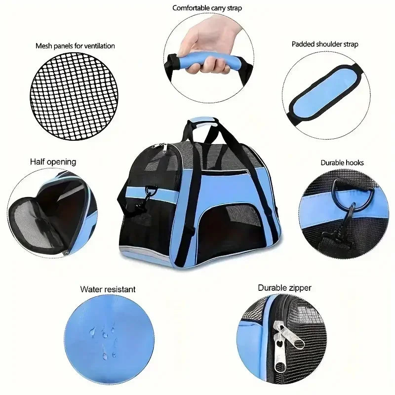Airline-Approved Soft-Sided Pet Carrier Backpack | For Small Dogs & Cats