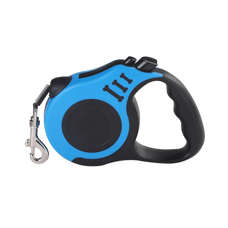 Heavy-Duty Retractable Pet Leash – One-Hand Brake & Lock System for Small to Large Breeds