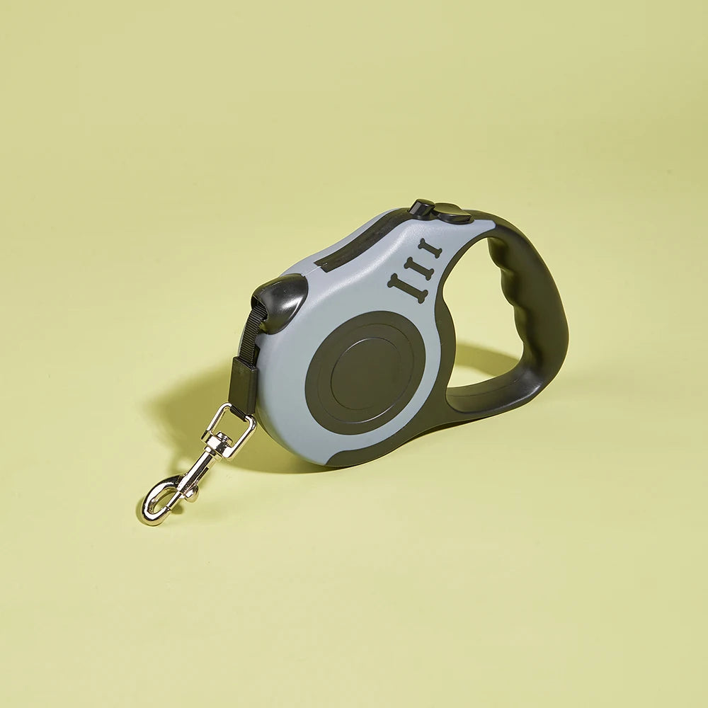 Heavy-Duty Retractable Pet Leash – One-Hand Brake & Lock System for Small to Large Breeds