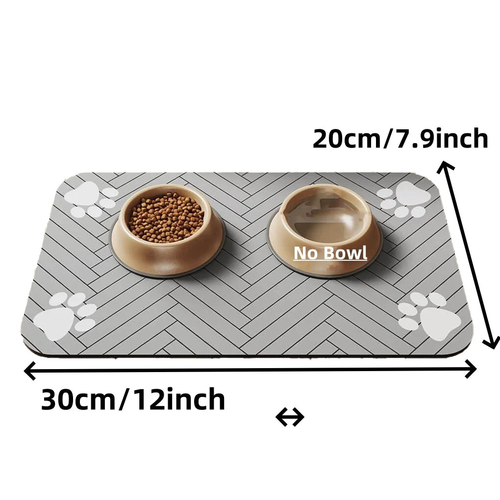 Instant-Dry Diatomite Pet Feeding Mat – Absorbent & Non-Slip Waterproof Placemat