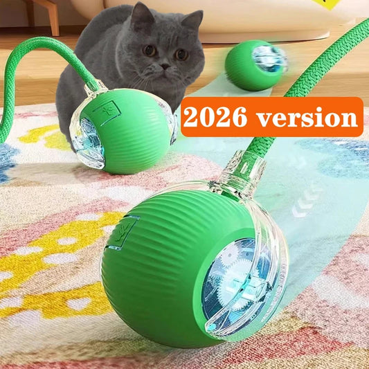 Smart Interactive Cat Ball Toy – Automatic Self-Rolling & USB-C Rechargeable
