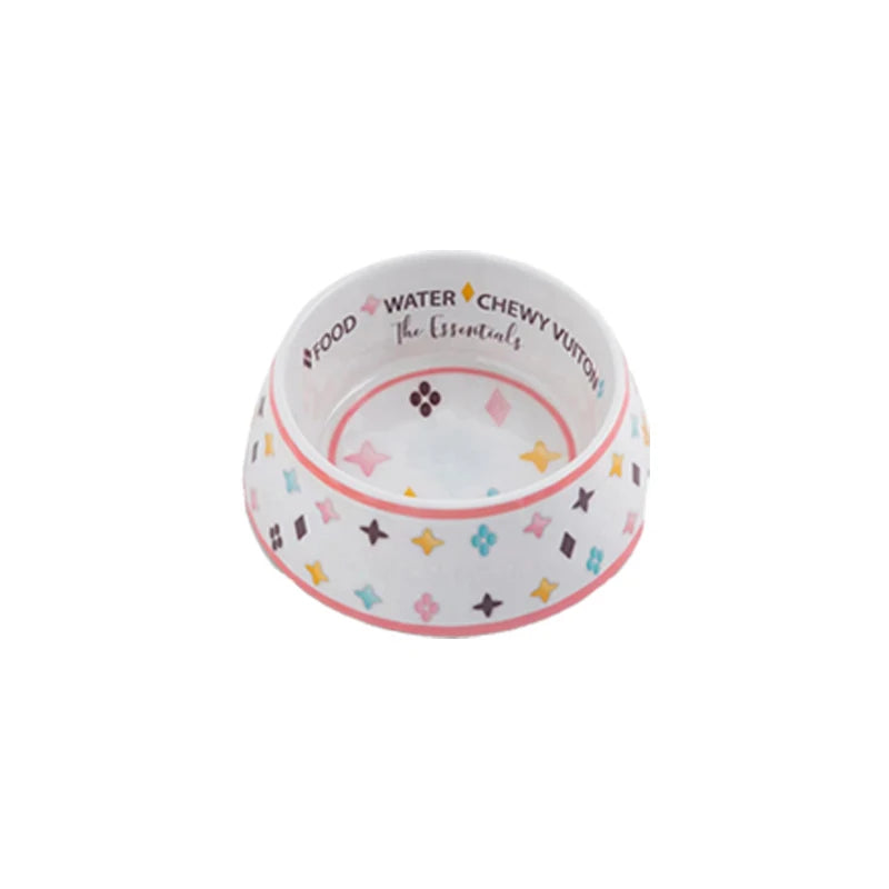 Luxury Stainless Steel Dog & Cat Bowls – Non-Slip Designer Feeder Set with Matching Silicone Mat