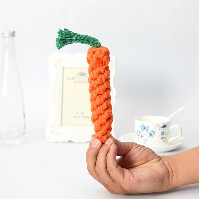 Teeth Cleaning Rope Toy for Small Dogs – Bite-Resistant Cotton Molar Stick for Healthy Gums